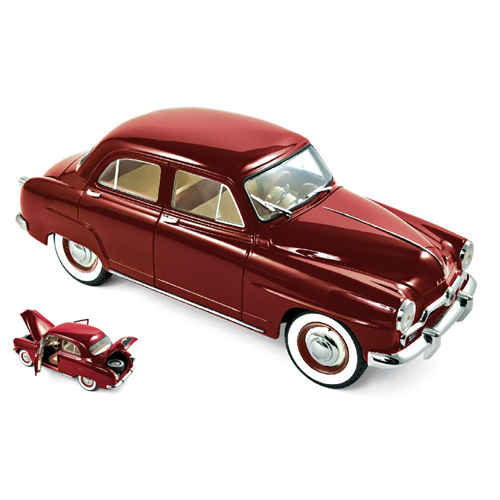 SIMCA 9 ARONDE 1953 AMARANT RED 1:18 Norev Auto Stradali Modellino
