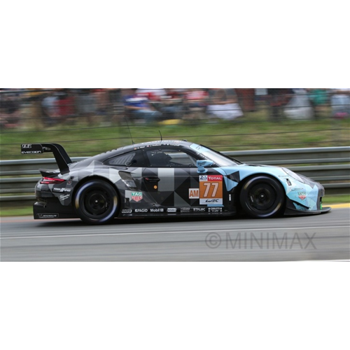 PORSCHE 911 RSR N.77 WINNER LMGTE AM LE MANS 2018 M.CAMPBELL-C.RIED-J.ANDLAUER 1:43  Spark Model Auto Competizione Modellino