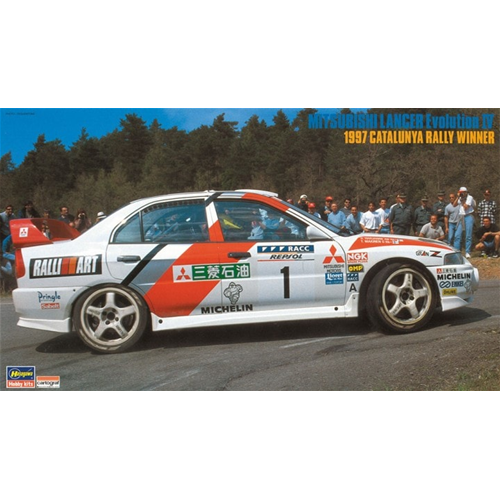 MITSUBISHI LANCER EVOLUTION IV RALLY CATALUNYA 1997 KIT 1:24 Hasegawa Kit Auto Modellino