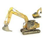 ESCAVATORE KOMATSU PC210LC-11 MUDDY VERSION 1:50 Universal Hobbies Mezzi Industriali Modellino