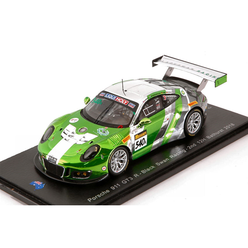 PORSCHE 911 GT3 R N.540 3rd 12 H BATHURST 2018 T.PAPPAS-L.STOLZ-M.LIEB 1:43 Spark Model Auto Competizione Modellino