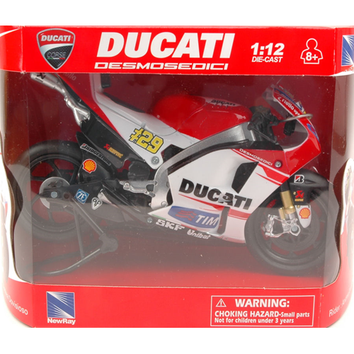 DUCATI DESMOSEDICI A.IANNONE N.29 MOTO GP 2015 1:12 New Ray Moto Modellino