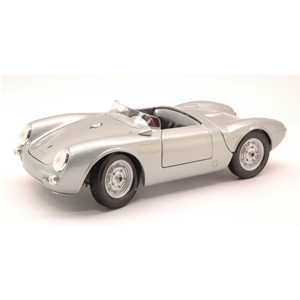 PORSCHE 550 A SPYDER 1953 SILVER 1:18 Maisto Auto Stradali Modellino