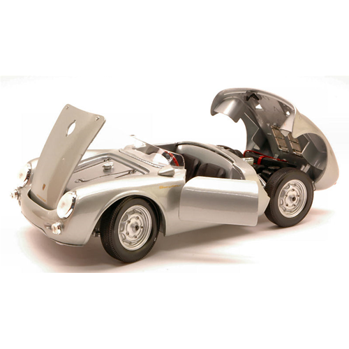 PORSCHE 550 A SPYDER 1953 SILVER 1:18 Maisto Auto Stradali Modellino