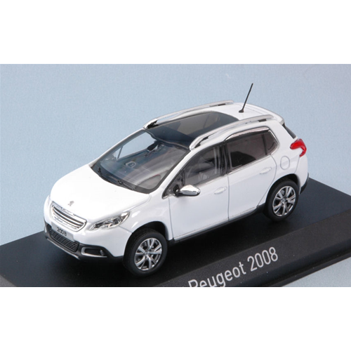 PEUGEOT 2008 2013 WHITE 1:43 Norev Auto Stradali Modellino