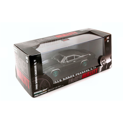 DODGE CHARGER R/T 1968 BULLIT GREEN WHEELS 1:43 Greenlight Movie Modellino