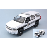 CHEVROLET TAHOE POLICE VEHICLES 2008 1:24-27 Welly Forze dell'Ordine Die Cast Modellino