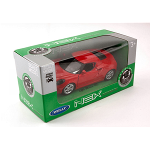 ALFA ROMEO 4C 2013 RED SCALA 1:34-39 cm 11 Welly Auto Stradali Modellino