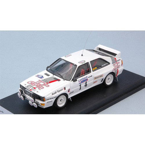 AUDI QUATTRO N.14 RETIRED RAC RALLY 1984 N.HARRIS-M.WILSON 1:43 Trofeu Auto Rally Modellino