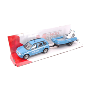 DACIA DUSTER SECURITY + GOMMONE (3 Modellini Polizia + Vigili del Fuoco + Carabinieri) 1:43 Mondo Motors Forze dell'Ordine Modellino
