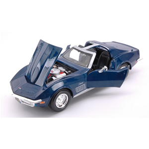 CHEVROLET CORVETTE 1970 METALLIC BLUE 1:24 Maisto Auto Stradali Modellino