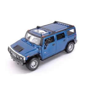 HUMMER H2 SUV 2003 METALLIC BLUE 1:27 Maisto Auto Stradali Modellino