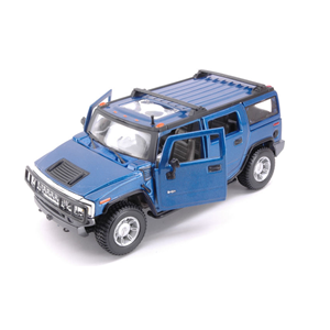 HUMMER H2 SUV 2003 METALLIC BLUE 1:27 Maisto Auto Stradali Modellino