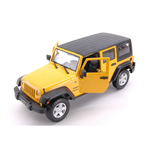 JEEP WRANGLER UNLIMITED 2015 YELLOW 1:24 Maisto Auto Stradali Modellino