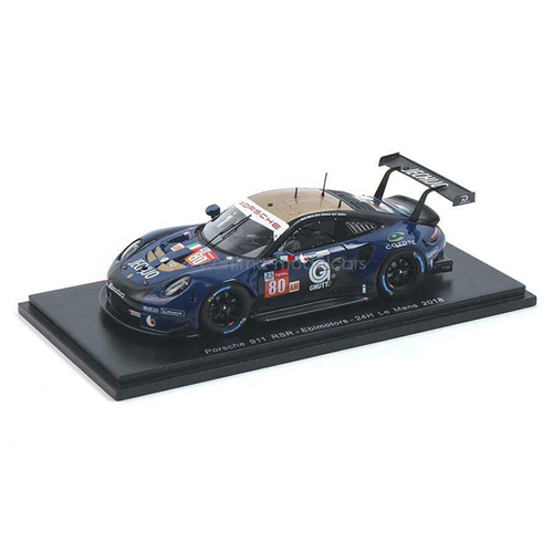 PORSCHE 911 RSR N.80 34th LE MANS 2018 F.BABINI-C.NIELSEN-E.MARIS 1:43 Spark Model Auto Competizione Modellino