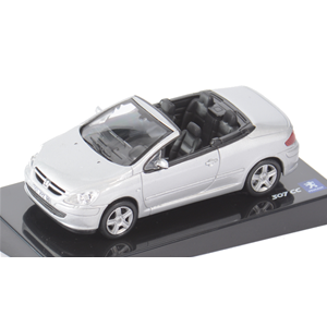 PEUGEOT 307 CC 2006 SILVER 1:43 Edison Giocattoli Auto Stradali Modellino