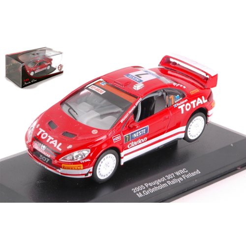 PEUGEOT 307 WRC N.7 WINNER FINLAND RALLY 2005 GRONHOLM-RAUTIAINEN 1:43 Edison Giocattoli Auto Rally Modellino