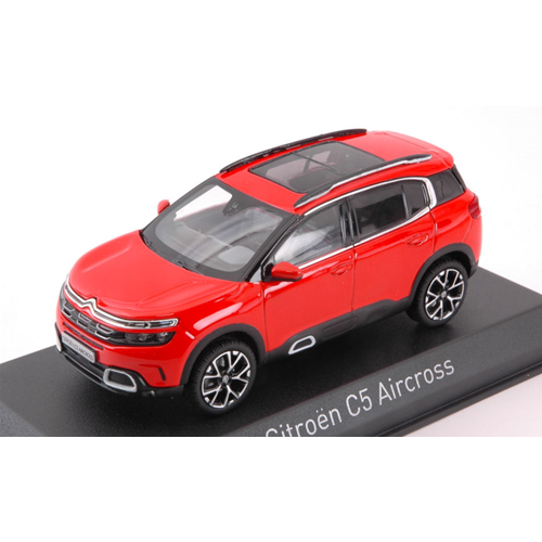 CITROEN C5 AIRCROSS 2018 VOLCANO RED & SILVER DECO 1:43 Norev Auto Stradali Modellino