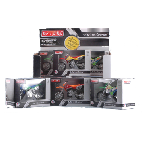 MOTO CROSS METAL (1 Modellino a scelta) 1:18 Globo Modellismo Giocattolo Modellino
