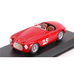 FERRARI 166 TOURING BARCHETTA N.25 WINNER PALM SPRINGS 1951 M.LEWIS 1:43 Art Model Auto Competizione Modellino