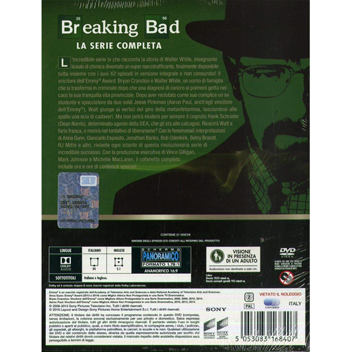 Breaking Bad - La Serie Completa (21 Dvd)  [Dvd Nuovo]