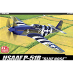 USAAF P-51B BLUE NOSE KIT 1:48 Academy Kit Aerei Modellino