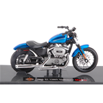 HARLEY DAVIDSON XL 1200N NIGHTSTER 2012 BLUE 1:18 Maisto Moto Die Cast Modellino