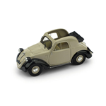 FIAT 500A TOPOLINO 1a SERIE APERTA 1936 BEIGE/BLACK 1:43 Brumm Auto d'Epoca Modellino