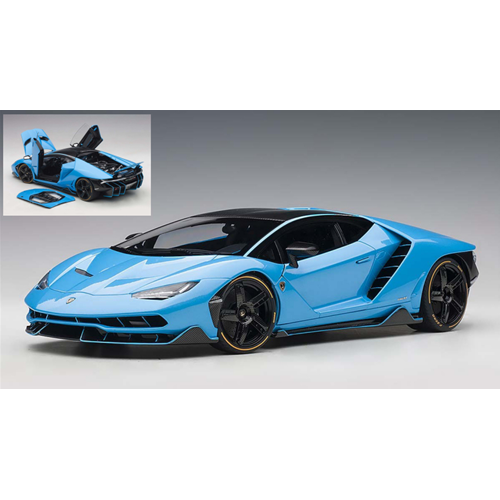 LAMBORGHINI CENTENARIO LP770-4 2017 BLU CEPHEUS/PEARL LIGHT 1:18 AutoArt Auto Stradali Modellino