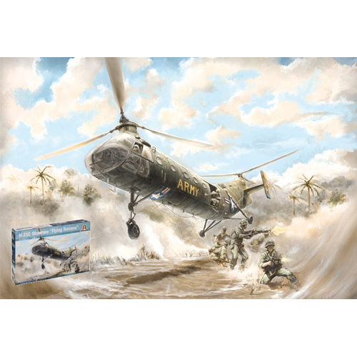 H-21 C SHAWNEE FLYING BANANA KIT 1:48 Italeri Kit Aerei Modellino
