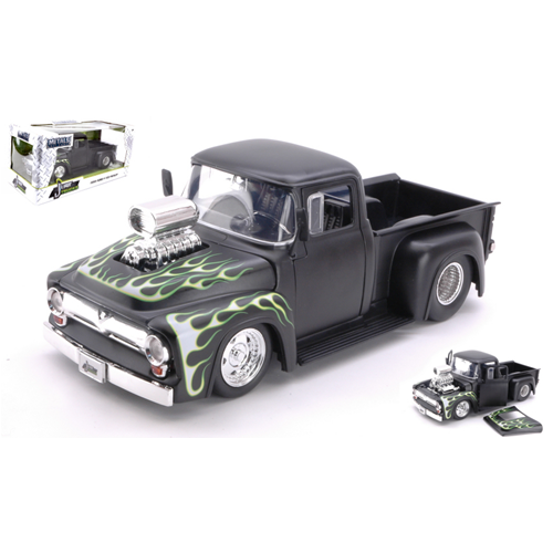 FORD F-100 PICK UP 1956 MATT BLACK 1:24 Jada Toys Tuning Modellino