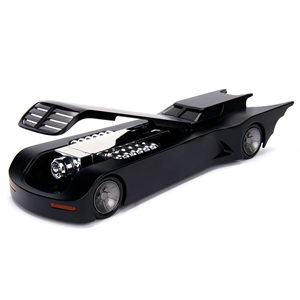 BATMOBILE 1992 "THE ANIMATED TV SERIES" WITH BATMAN FIGURE 1:24 Jada Toys Movie Modellino