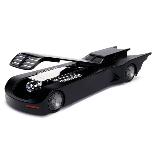 BATMOBILE 1992 "THE ANIMATED TV SERIES" WITH BATMAN FIGURE 1:24 Jada Toys Movie Modellino