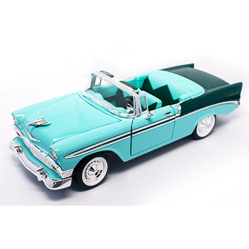CHEVROLET BEL AIR 1956 LIGHT GREEN 1:18 Yat Ming Auto Stradali Modellino