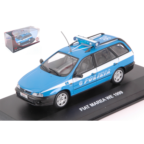 FIAT MAREA WE 1999 POLIZIA 1:43 Edison Giocattoli Forze dell'Ordine Modellino