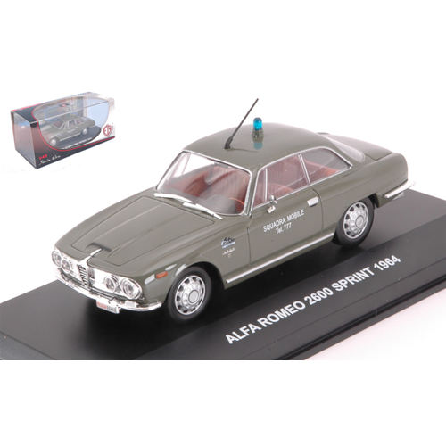 ALFA ROMEO 2600 SPRINT 1964 POLIZIA 1:43 Edison Giocattoli Forze dell'Ordine Modellino