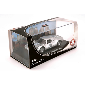 PORSCHE 904 CARRERA GTS N.50 1963/64 SILVER 1:43 Edison Giocattoli Auto Competizione Modellino