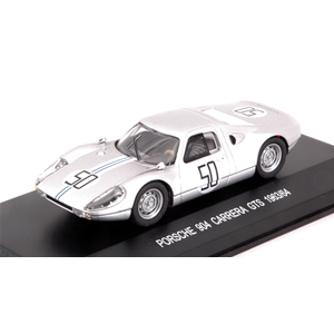 PORSCHE 904 CARRERA GTS N.50 1963/64 SILVER 1:43 Edison Giocattoli Auto Competizione Modellino