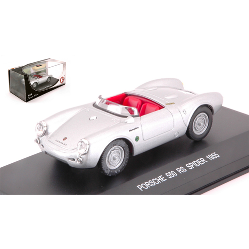 PORSCHE 550 RS SPIDER 1955 SILVER 1:43 Edison Giocattoli Auto Competizione Modellino