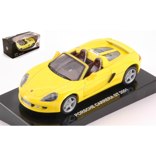 PORSCHE CARRERA GT 2001 YELLOW 1:43 Edison Giocattoli Auto Stradali Modellino