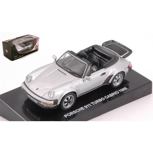 PORSCHE 911 TURBO CABRIO 1986 SILVER 1:43 Edison Giocattoli Auto Stradali Modellino