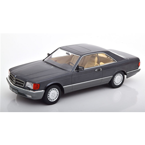 MERCEDES 560 SEC COUPE C126 1980 METALLIC ANTHRACITE 1:18 KK Scale Auto Stradali Modellino