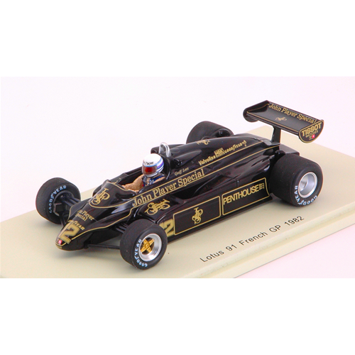 LOTUS 91 G.LEES 1982 N.12 12th FRENCH GP 1:43 Spark Model Formula 1 Modellino