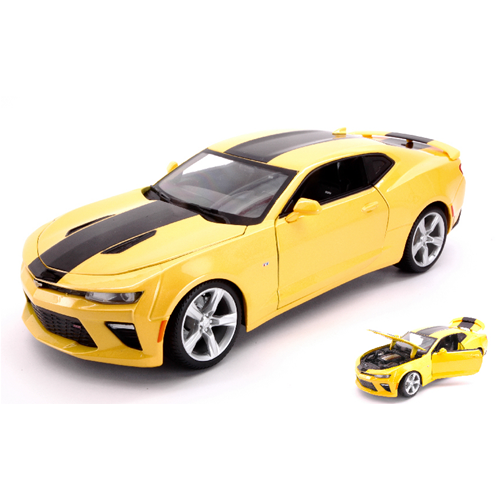 CHEVROLET CAMARO SS 2016 YELLOW 1:18 Maisto Auto Stradali Modellino