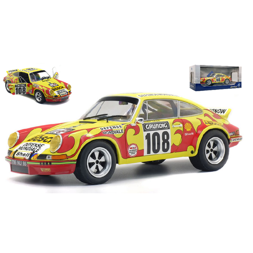 PORSCHE 911 RSR N.108 RALLY TOUR AUTO 1973 C.B. LENA-J.C.MORENAS 1:18 Solido Auto Rally Modellino