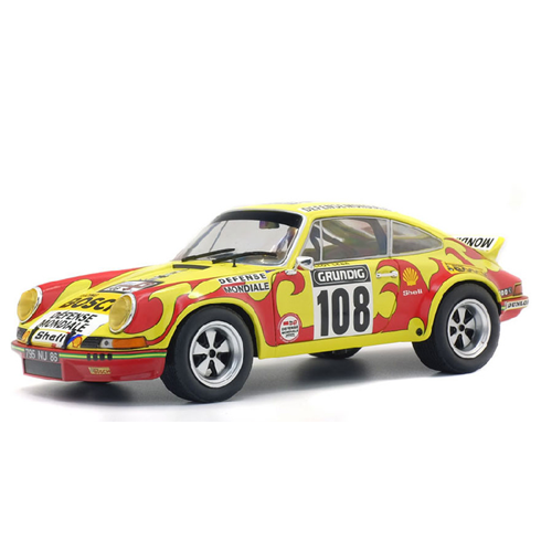 PORSCHE 911 RSR N.108 RALLY TOUR AUTO 1973 C.B. LENA-J.C.MORENAS 1:18 Solido Auto Rally Modellino