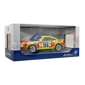 PORSCHE 911 RSR N.108 RALLY TOUR AUTO 1973 C.B. LENA-J.C.MORENAS 1:18 Solido Auto Rally Modellino