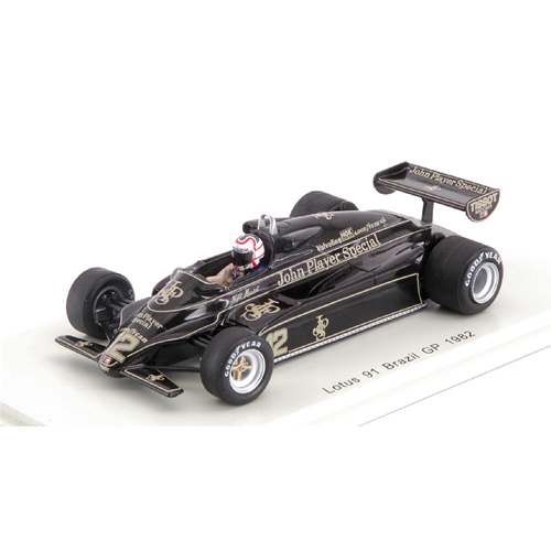 LOTUS 91 NIGELL MANSELL 1982 N.12 3rd BRAZIL GP 1:43 Spark Model Formula 1 Modellino