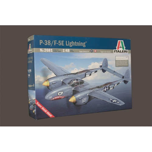 P 38 F LIGHTNING AEREO KIT 1:48 Italeri Kit Aerei Modellino