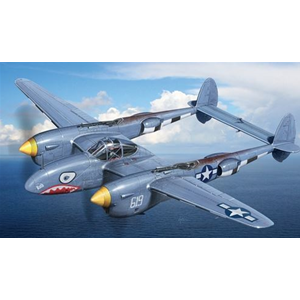 P 38 F LIGHTNING AEREO KIT 1:48 Italeri Kit Aerei Modellino
